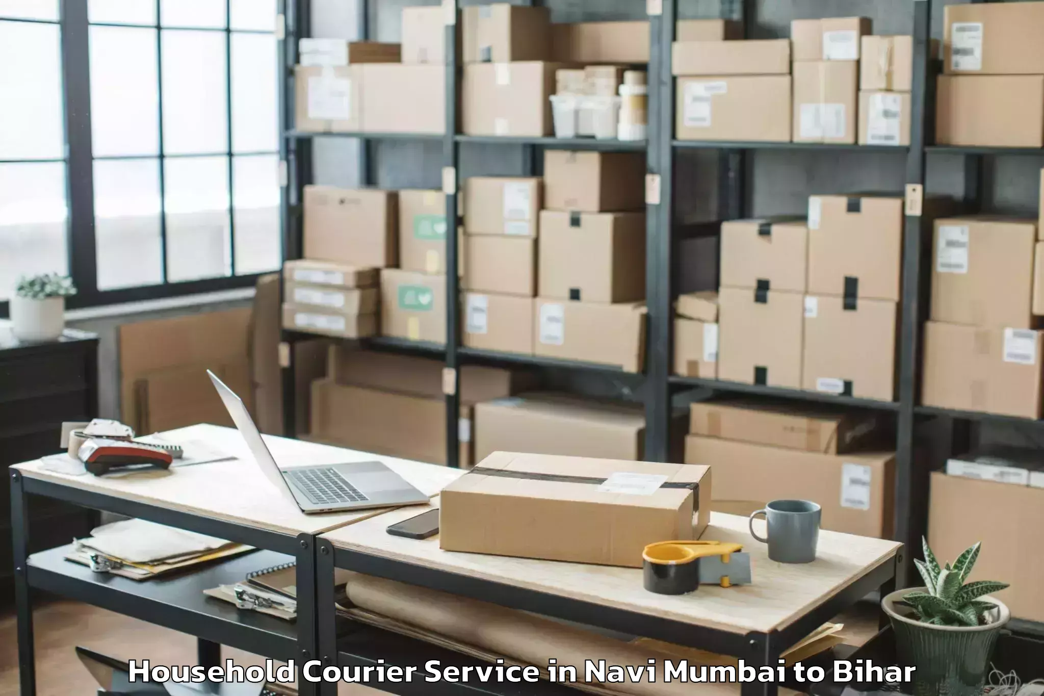 Get Navi Mumbai to Jhanjharpur Household Courier